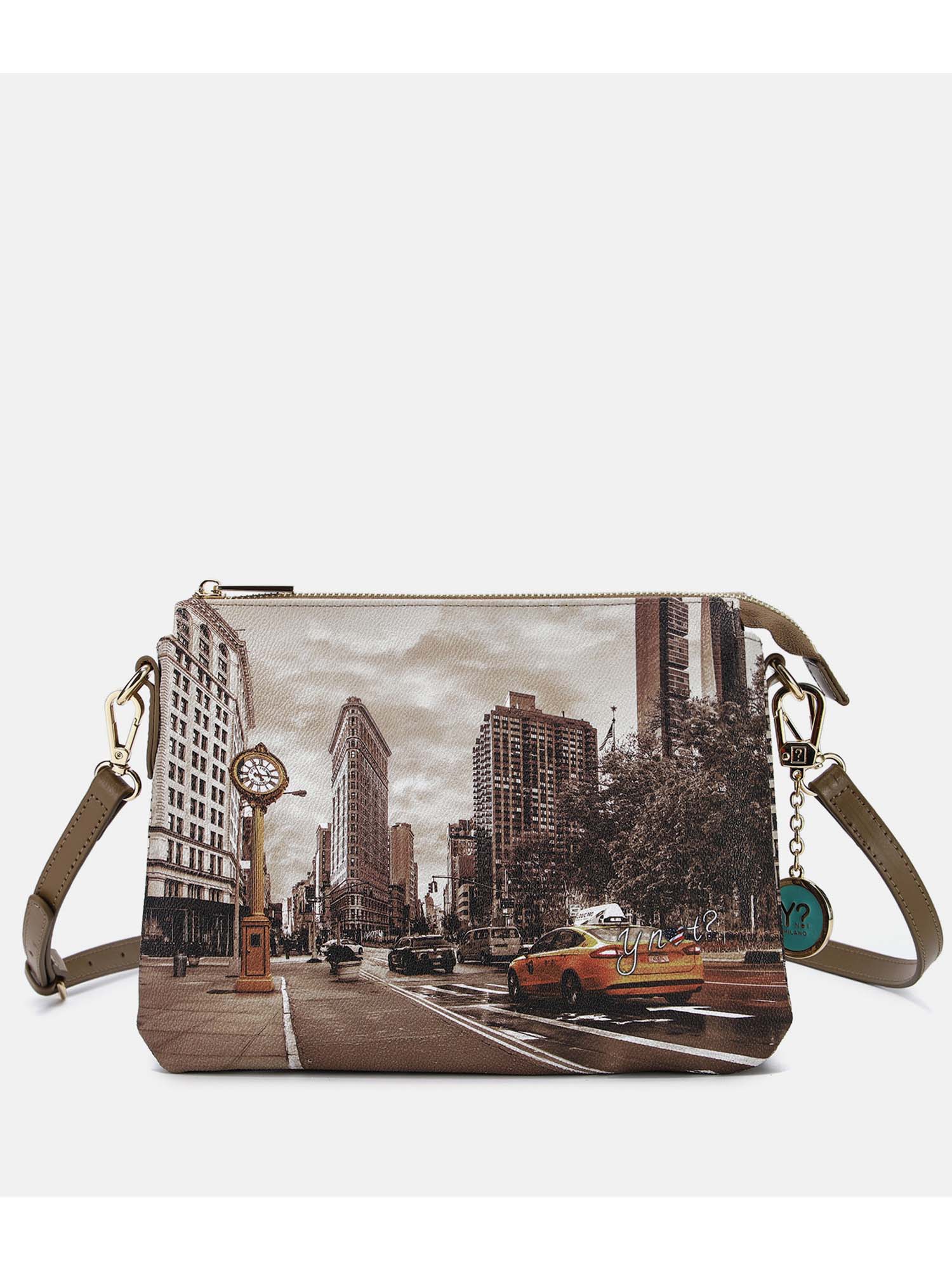 Borsa shoulder bag donna dorata YNOT? elegante e trendy